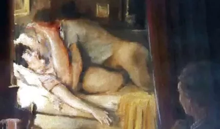 En los pasillos del gimnasio después de la clase, un profesor hindú apuñala a un estudiante con veteranas redtube una baqueta en los estambres oscuros de un estudiante